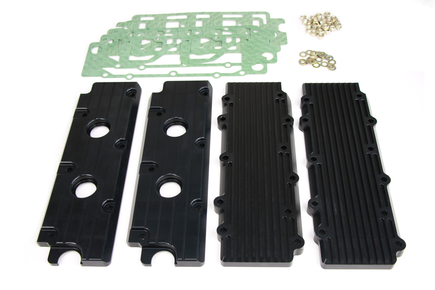 Ventildeckelsatz Porsche 911-Alu-hochfest-gefräst-billet-schwarz